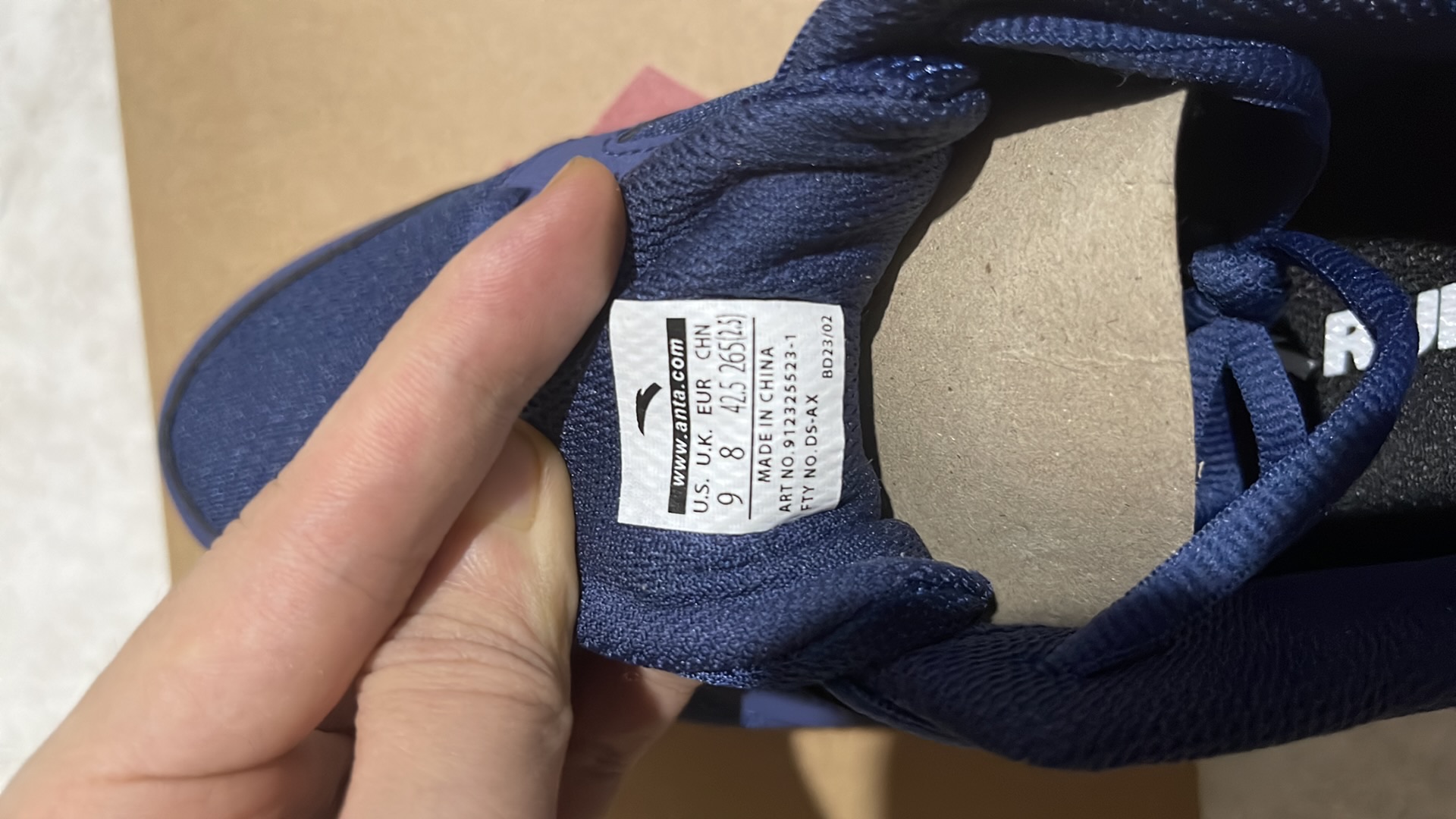 Anta Running Shoes 'Blue Mesh' 圖 2