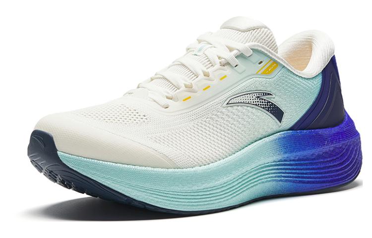 Lookbook 安踏 望海 氮科技 防滑耐磨 低幫 跑步鞋 男款 白藍紫