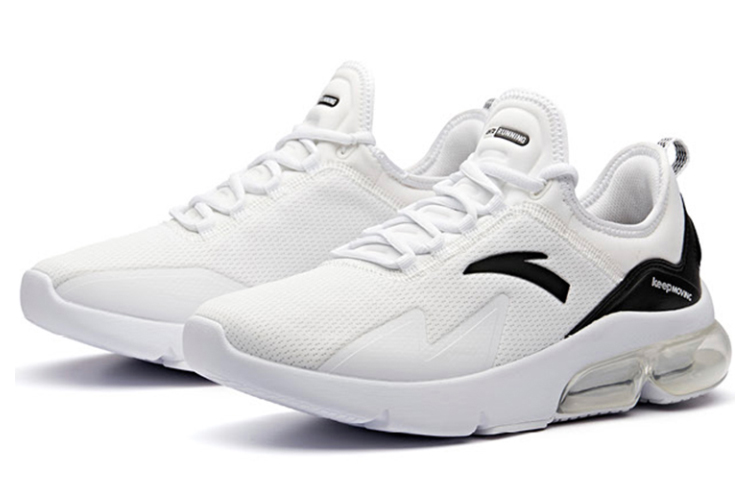 Anta Half Cushion Running Shoes 'White Black' 圖 2