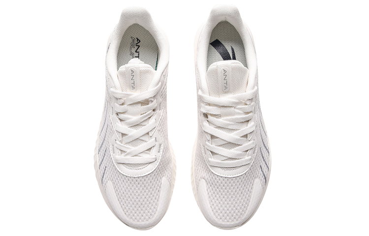 Lookbook Anta安踏 透氣 低筒 跑步鞋 男款 象牙白