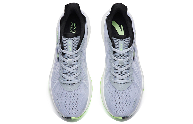 Shop Anta Running Series Kasut 'Kelabu Hitam Hijau' 112215587S-4