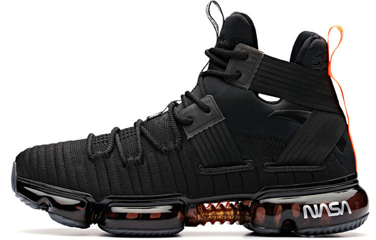 Anta SEEED 'NASA 60th Anniversary High-Top Black Orange' 91831139-5