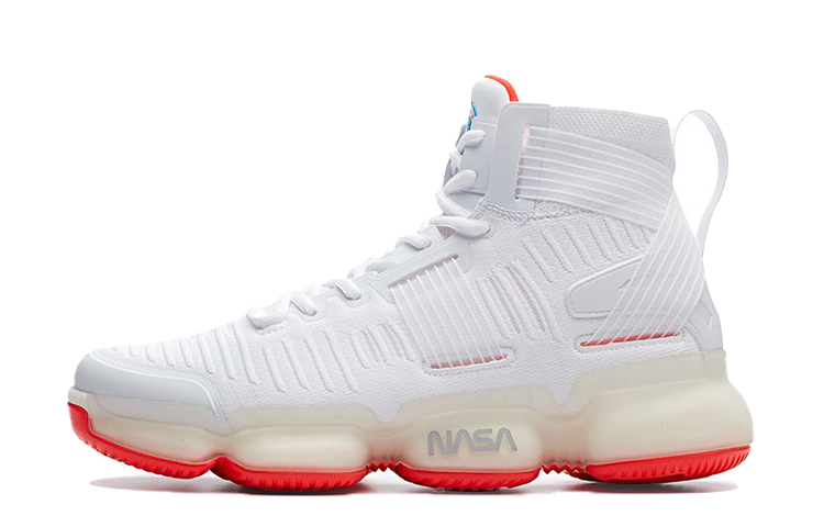 Anta SEEED High Top Basketball 'NASA 60th Anniversary - White Red' 91831198-5