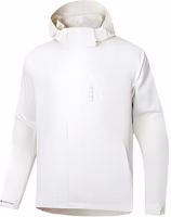 Anta Shell Vanilla White Windproof Hooded Jacket Unisex Outdoor Apparel 972437601-4 Anta Shell Vanilla White Windproof Hooded Jacket Unisex Outdoor Apparel 972437601-4