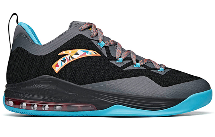 Anta Shield Knit 'Black Grey Blue' 圖 2