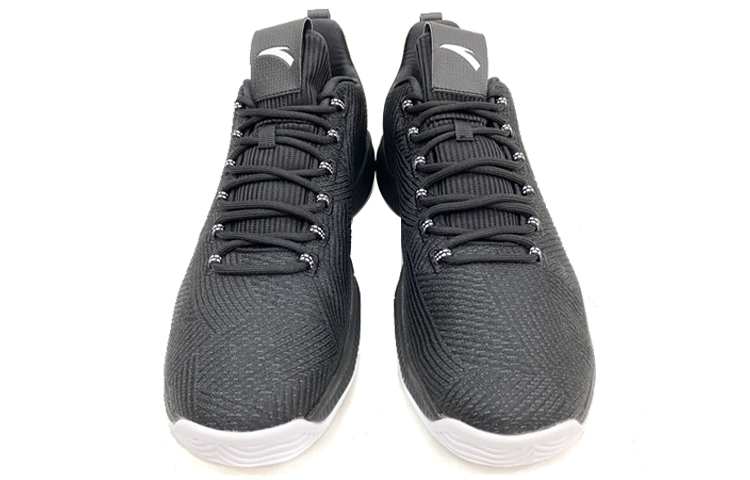 Shop Anta Shock-Absorbing Low-Top Basketball 'Black' 11911188-2