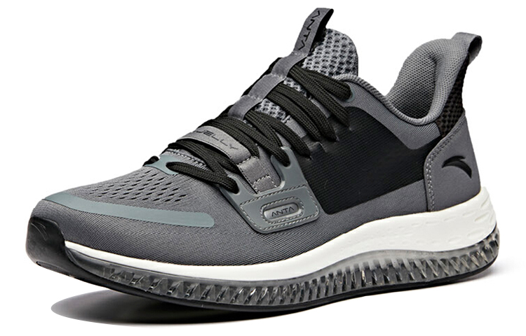 Lookbook Chaussures de Course Basses Anta Amortissantes ''Gris Noir Blanc'' 11935501-4