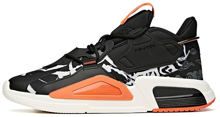 Anta Shock-Absorbing Low-Top Sneakers 'Black White Orange' 112048808-1 Buy Anta Shock-Absorbing Low-Top Sneakers 'Black White Orange' 112048808-1