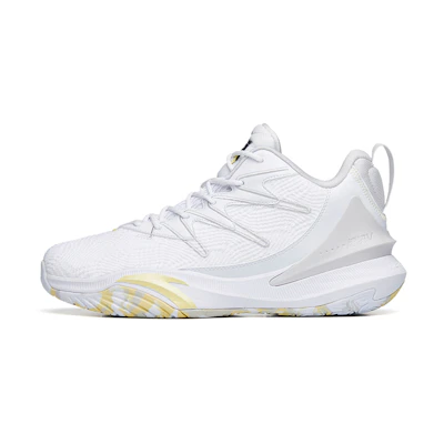 Anta Speed 5 Casual Basketball Shoes 'White Yellow'
