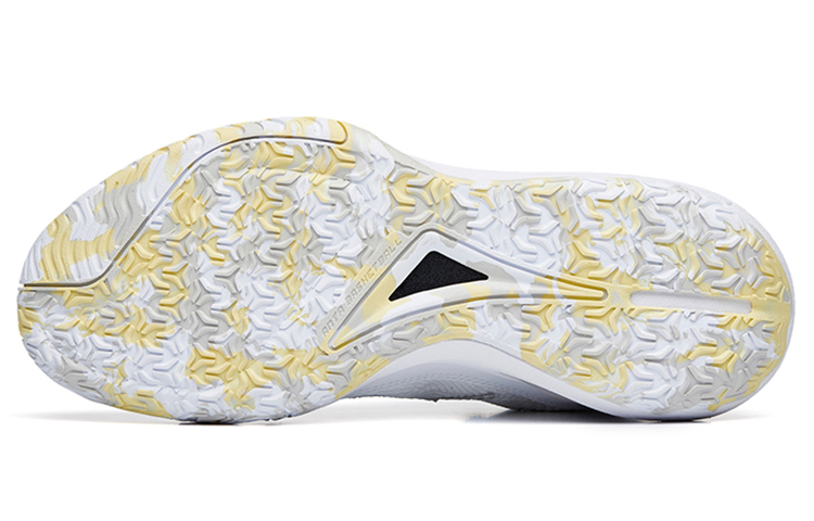 Anta Speed 5 Casual Basketball Shoes 'White Yellow' 圖 5