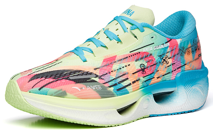 Anta Shock The Waves 'Neon Green Blue' 圖 2