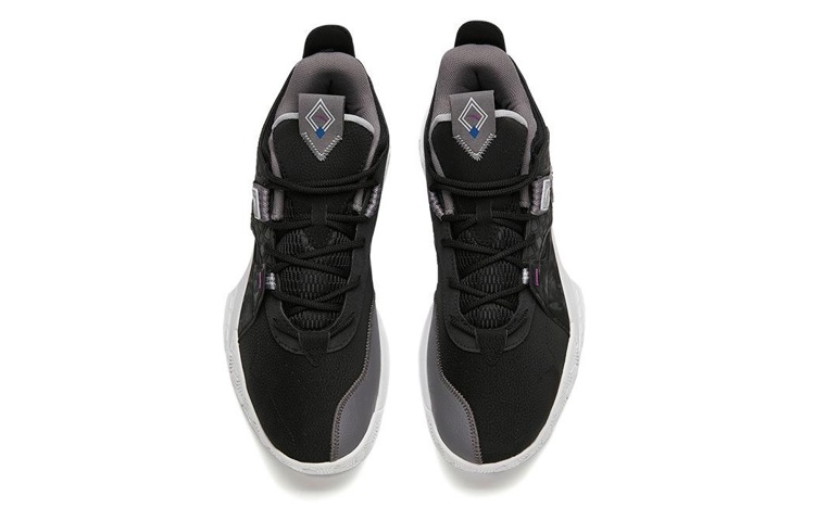 Lookbook Anta Shock The Game 2 'Black Grey White' 112141606-2
