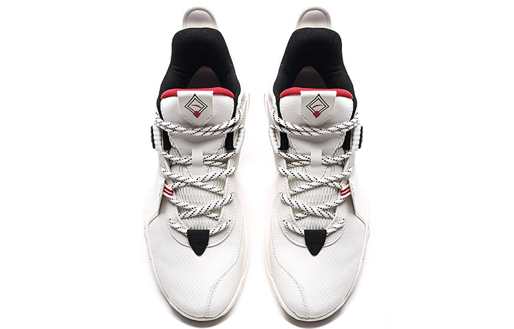 Lookbook Anta Shock The Game 2 Low 'White Red' 112141606-8