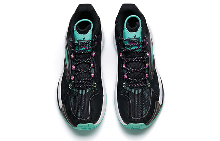 Shop 安踏 熱浪3 減震防滑耐磨 中幫 籃球鞋 黑綠