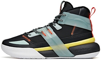 Anta Shock the Game 4.0 Fleeced High Top 'Black Green Orange' 112041650-2 Anta Shock the Game 4.0 Fleeced High Top 'Black Green Orange' 112041650-2
