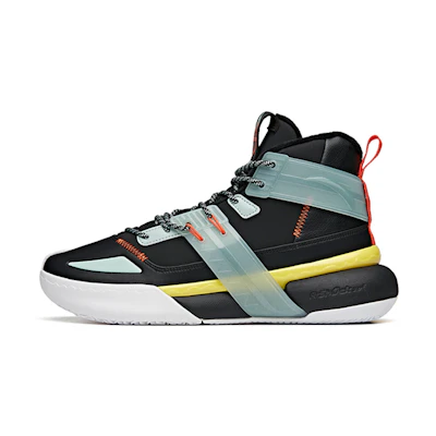 Anta Shock the Game 4.0 Fleeced High Top 'Black Green Orange'
