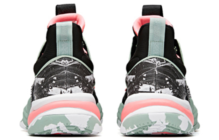 Shop Anta Shock The Game 'Negro Rosa Verde' 112031105-1