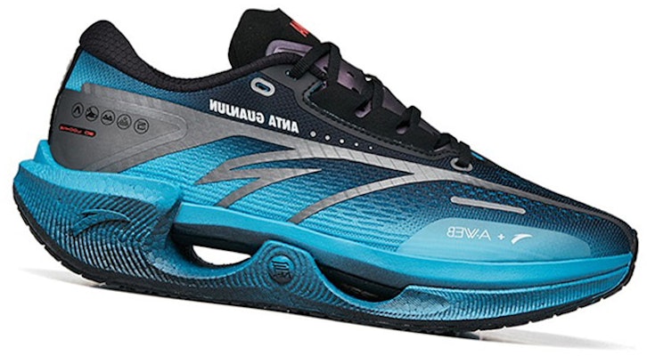 Anta安踏 駭浪 1 氮科技 專業長距離 耐磨減震防滑 低幫 跑步鞋 黑藍銀 Order Anta安踏 駭浪 1 氮科技 專業長距離 耐磨減震防滑 低幫 跑步鞋 黑藍銀