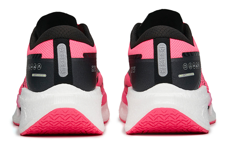 Shop Anta安踏 骇浪 氮科技 專業長距離 透氣輕便 低幫 跑步鞋 男款 粉黑