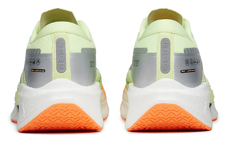 Shop Anta安踏 震浪 氮科技 專業長距離 透氣輕便 低筒 跑步鞋 男款 綠橙銀