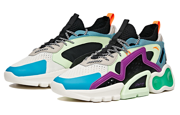 Anta Shock The World Low 'Black White Blue' 圖 2