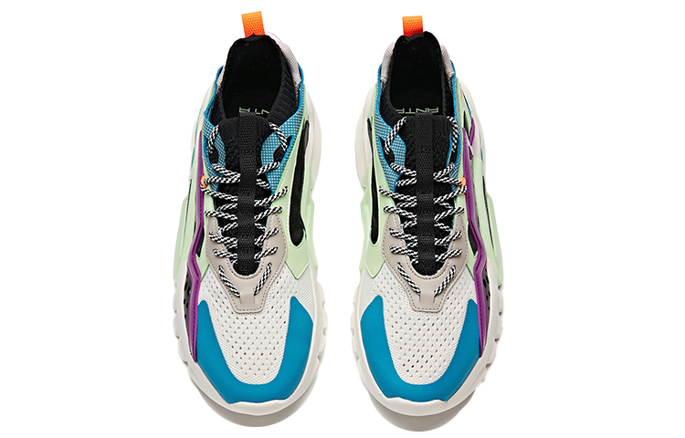 Shop Anta Shock The World Low ''Noir Blanc Bleu'' 112038801-3