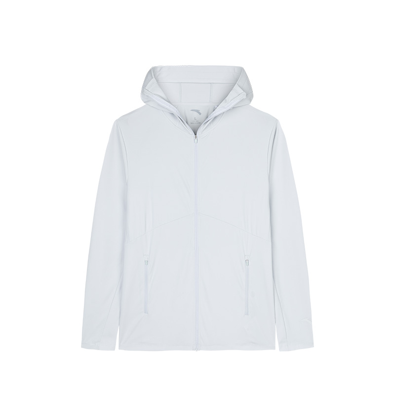 Anta Simple Light Gray Hoodie Jacket - Comfortable, Loose & Versatile 152437732U-3
