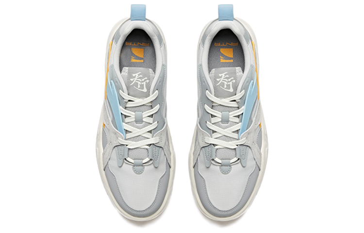 Shop 安踏滑板鞋低帮款 '灰白蓝' 112038046-3