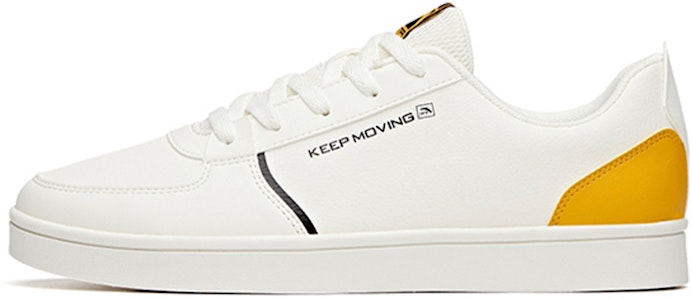 Anta安踏 耐磨防滑 低筒 板鞋 男款 白黃 Buy Anta安踏 耐磨防滑 低筒 板鞋 男款 白黃