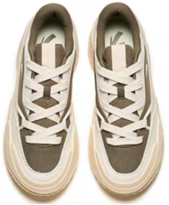 安踏 曲奇鞋 耐磨透氣 低幫 板鞋 男款 米色 Shop 安踏 曲奇鞋 耐磨透氣 低幫 板鞋 男款 米色