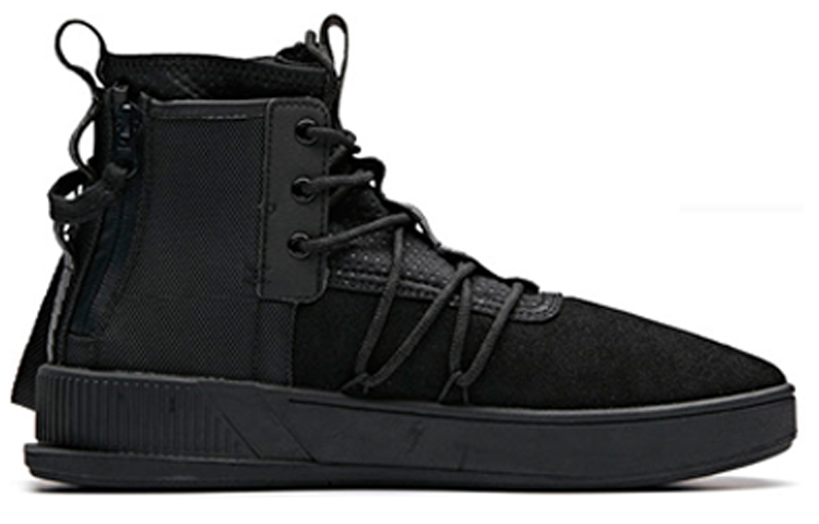 Order Sepatu Tinggi Skateboard Anta 'Hitam Abu-Abu Merah' 11918042-1