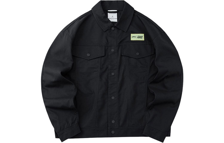 Anta Skateboarding Series Letter Print Jacket Black Unisex 172218608-4