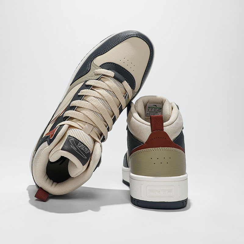 Anta Skateboarding Series Sneakers 'Beige Green Burgundy' 圖 7