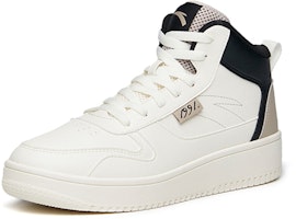 안타 스케이트보드 하이탑 스니커즈 '화이트 블랙 그레이' 912038010-17 Lookbook 안타 스케이트보드 하이탑 스니커즈 '화이트 블랙 그레이' 912038010-17