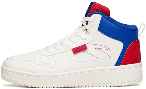 安踏 生活系列 防滑耐磨 高幫 板鞋 男款 白藍 Buy 安踏 生活系列 防滑耐磨 高幫 板鞋 男款 白藍