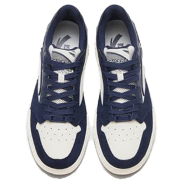 Lookbook 安踏 防滑減震 低筒 板鞋 男款 白藍