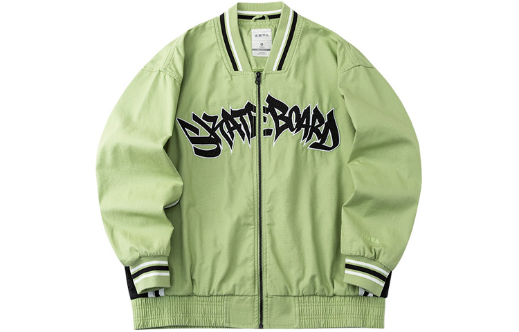 Anta Skateboarding Woven Letter Print Jacket Unisex - Bamboo Green 172218609-2