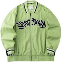Anta Skateboarding Woven Letter Print Jacket Unisex - Bamboo Green 172218609-2 Anta Skateboarding Woven Letter Print Jacket Unisex - Bamboo Green 172218609-2