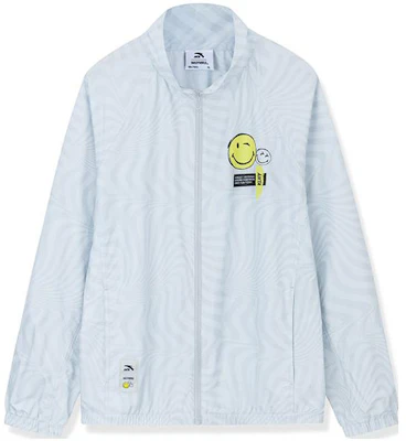 Anta Smiley Print High-Collar Jacket Unisex White Mist Gray Lifestyle Series 152328606-1 Buy Anta Smiley Print High-Collar Jacket Unisex White Mist Gray Lifestyle Series 152328606-1