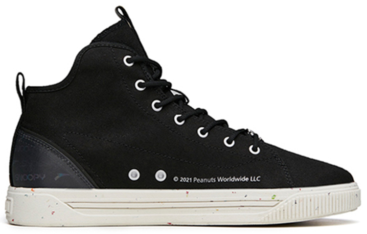 Anta Snoopy Skateboarding Series Sneakers 'Black White' 圖 2