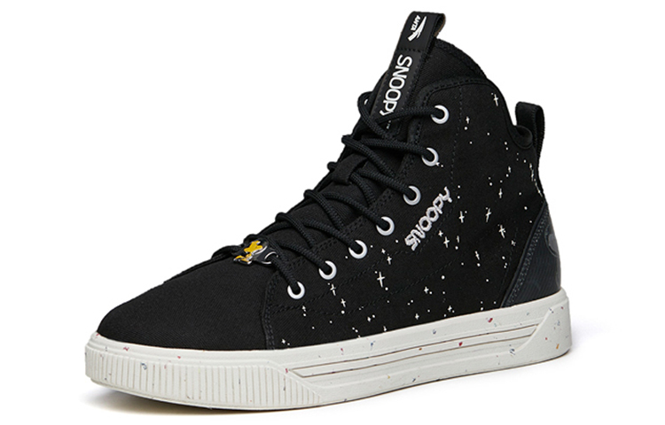 Anta Snoopy Skateboarding Series Sneakers 'Black White' 圖 3