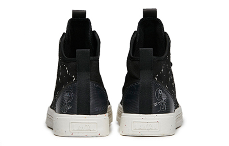 Anta Snoopy Skateboarding Series Sneakers 'Black White' 圖 5