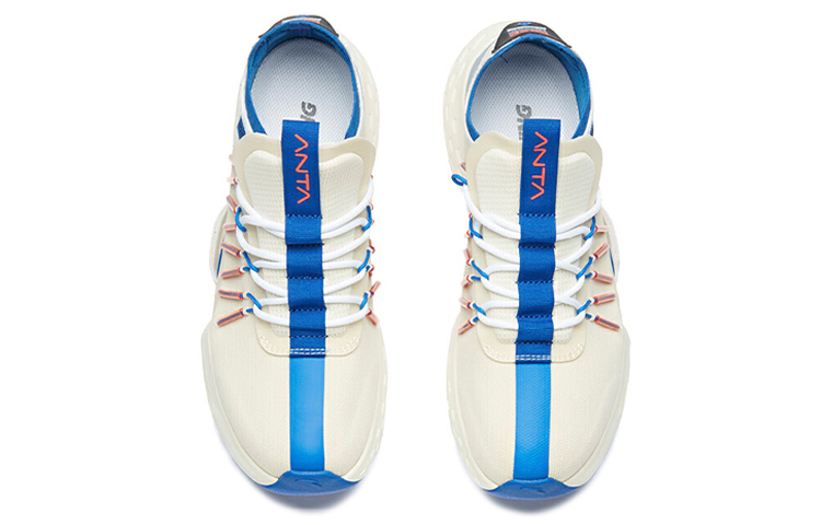 Lookbook Anta安踏 史努比聯名 登月50th 低筒 運動休閒鞋 男款 白藍紅