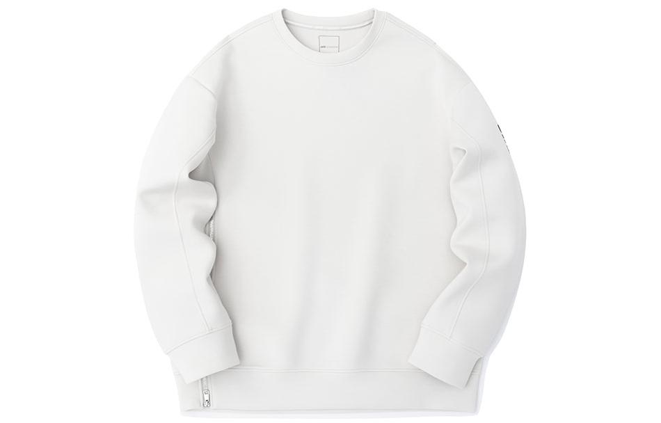 Anta Solid Color Crewneck Pullover Sweatshirt Men’s Yellow Beige杏 152310707-1