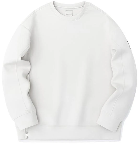 anta-solid-color-crewneck-pullover-sweatshirt-men-s-yellow-beige-152310707-1