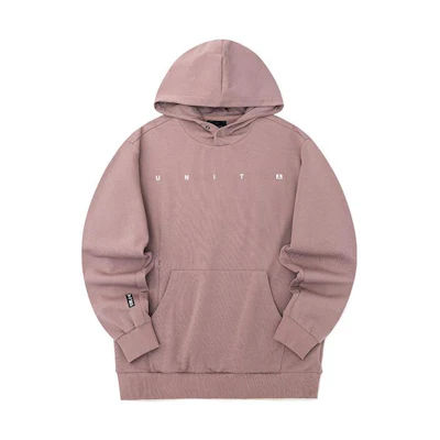 Anta Solid Color Hooded Pullover Sweatshirt Light Purple Gray 152237731-2
