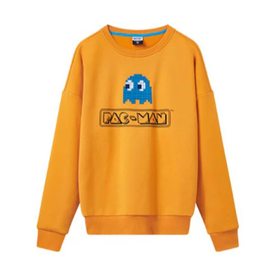 Anta Solid Color Printed Pullover Crewneck Sweatshirt - Orange 95949701-6