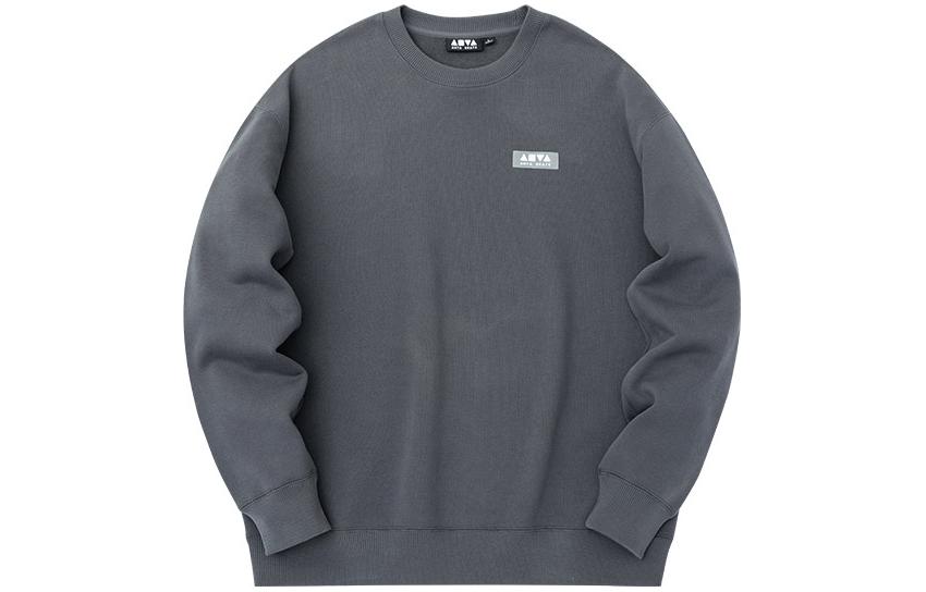 Anta Solid Crewneck Pullover Sweatshirt Wild Pigeon Gray 152318736-2