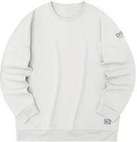 Anta Solid Logo Patch Crewneck Pullover Sweatshirt Mens Light Gray 152230714-1 Anta Solid Logo Patch Crewneck Pullover Sweatshirt Mens Light Gray 152230714-1