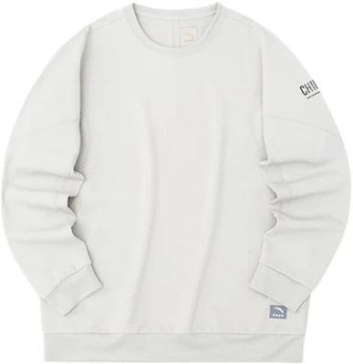 Anta Solid Logo Patch Crewneck Sweatshirt Pria Abu Muda 152230714-1 Buy Anta Solid Logo Patch Crewneck Sweatshirt Pria Abu Muda 152230714-1